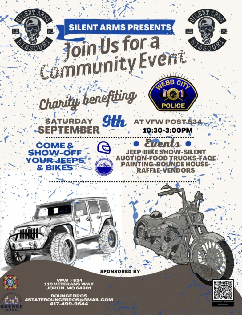 Community Event to Benefit the Webb City PD on Saturday
