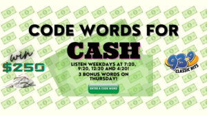 Fall 2023 Code Words for Cash