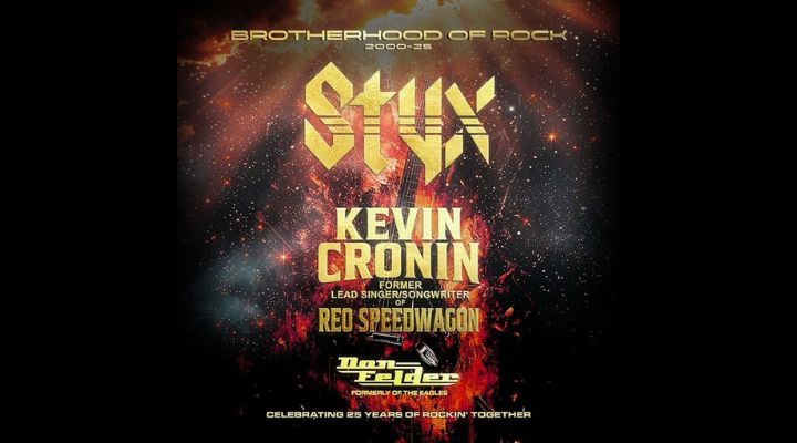 Styx And Kevin Cronin + Don Felder The Brotherhood Of Rock Tour In Ridgedale