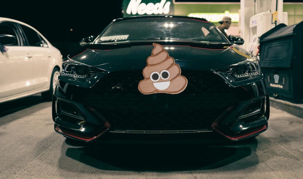 Road Rager Poops On Car