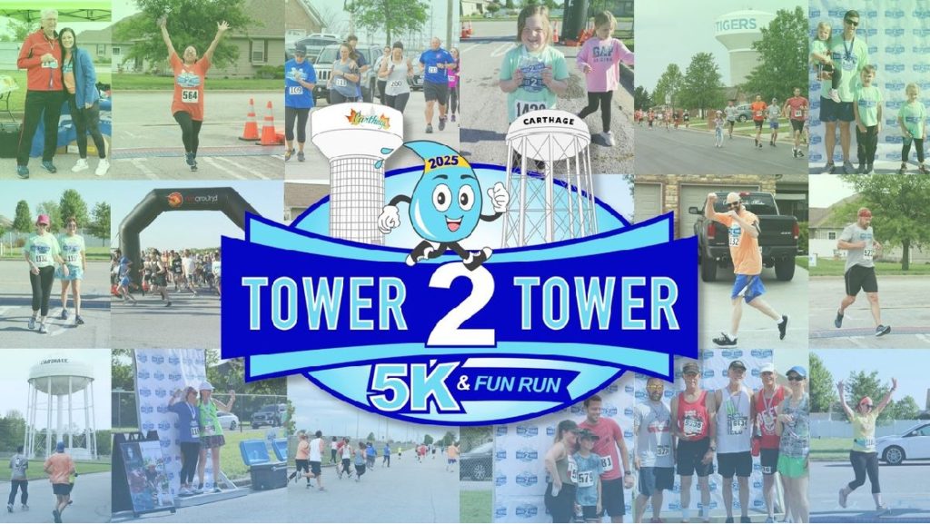 Carthage Tower 2 Tower 5k Satruday