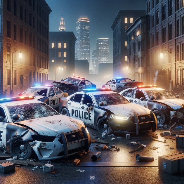 Man On First Date Wrecks 5 Cop Cars