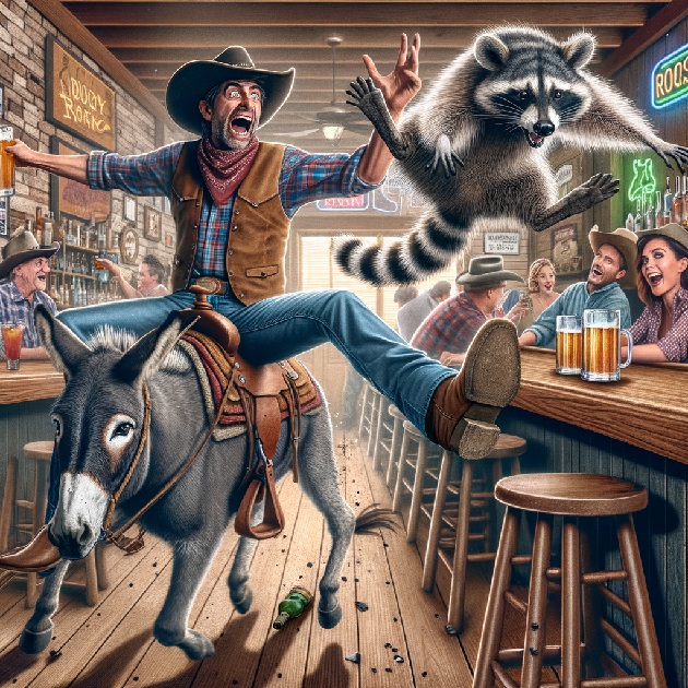 Drunken Cowboy Releases Racoon Into Pack ...