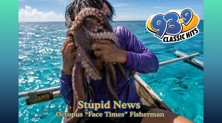Fisherman Fights Face-Hugging Octopus